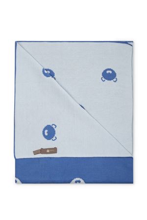 blue cotton blanket LITTLE BEAR KIDS | 1100AZZURROCIELO